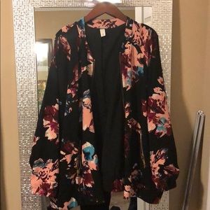 *ON HOLD* Black Floral Print Jacket